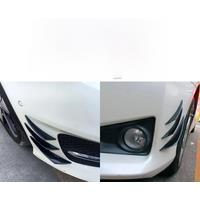 Hot Sale 6pcs/set Decoration Diffuser Splitter Fin Body Spoiler Canard Valence Chin Car Tuning Canard Universal Front Bumper Lip