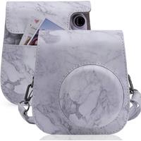 Marble PU Leather Bag For FUJIFILM instax mini 11 / 9 / 8 Camera Full Body Protective Shell Case