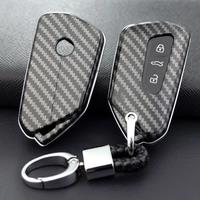 For VW Seat Cupra Remote Car Key Fob Cover Case Keychain Golf GTI MK8 ID.4 Leon MK4 Tarraco Ateca