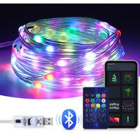 40M iDeal LED APP Intelligent Control LED Fairy Tale Light 5V RGB IC waterproof Light String Suitable For Christmas Party Decora