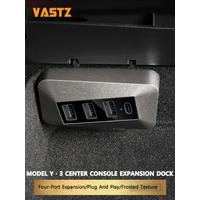 VASTZ Center Console Docking Station 4 Ports Shunt Hub Glove Box DP2 Transmission Quick Charger For Tesla Model 3 Y 2022 2023