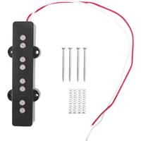 Pro Electric Bass Open Type Noiseless Bridge Pickup For 4 String Jazz Bass Jb Style,Black 95x18.3Mm