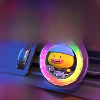 Car Air Freshener Rhythm LED Atmosphere Light Cute Cartoon Air Outlet Car Music Pickup Rhythm Light