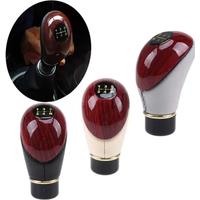 General Motors Shift Knob Wooden PU Leather Car Truck 5-speed lever Manual Shift Knob Car Interior Accessories Gear Shift Knob
