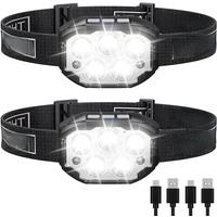 1200 Lumen Led Rechargeable Headlamp Motion Sensor HeadLight Waterproof Head Flashlights For Outdoor Camping Fishing Head Lamp