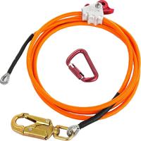 Steel Wire Core Flip Line Kit Adjustable Climbing Positioning Rope for Arborists Climbers Tree