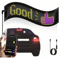 Car LED Matrix Pixel Panel DIY RGB LIghting Graffiti Scrolling Text Board Windshield Advertising