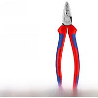 KNIPEX 97 72 180 Crimping Pliers 9 Crimp Profiles Slim Design Crimping Tool for Wire Ferrules