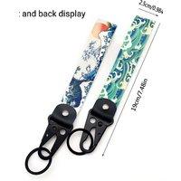 1PC wave pattern eagle beak mountaineering key chain car motorcycle bike key chain woven with car fan wrist key chain