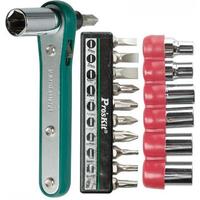 PRO'SKIT 17 PCS OFFSET RATCHET & SOCKET DRIVER SET (METRIC SIZE) 1PK-202A
