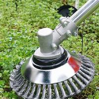 Steel Wire Weeding Wheel Weeding Disc Twisted Wire Weeding Head Mower Wire Weeding Wheel 6" 8" Twisted Wire Lawn Mower