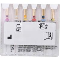 X-Pro Gold Protaper NITI Rotary Files, 6PCS Endo Controlled Memory Files (Assorted 25MM)