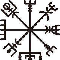 Various Sizes Colors Viking Rune Vegvisir Talisman funny car sticker and decal vinyl auto car stickers choose size