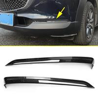 Carbon Fiber Car Front Fog Light Cover Lamps Trims For Mazda CX30 CX-30 DM 2020 2021 2022 2023 2024 2025 Exterior Accessories