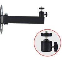 Wall Mount Metal Ceiling Projector 6mm Thread 21cm Sturdy Projector Bracket 360 Degree Rotation DV Camera Holder