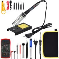 JCD Soldering Iron Kit With Multimeter Adjustable Temperature 220V 80W Welding Solder Rework Station