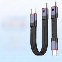 JEYI USB 4.0 FPC Cable, 40Gbps Data Transfer, 60W PD 8K HD Display USB-C Flat Cord for Thunderbolt 4/3, MacBook, Laptop, Tablet