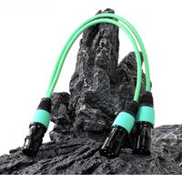 XLR Splitter 1 Female to 2 Male,3Pin XLR Female to Dual XLR Male Y-Splitter Adaptor Converter Balanced MIC Audio Extension Cable