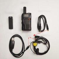 2PCS CE radios within cables and earpierces Led Display E23 UHF PMR 446MHz FRS Quickly Charging