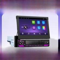 7" Retractable Screen 1 Din Android Radio for Citroen Xsara Picasso 1996-2012 Carplay Android Auto Car Multimedia Head Unit GPS