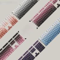 Gradient Keycaps Side Print Backlit Through Letter PBT Material Cherry Profile ISO Layout Big Set Key Caps For MX Switch Wooting