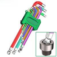 LAOA 9pcs Allen Key Set Wrench Kit For Allen Screw Long Arm Hex Key Set 1.5mm To 10mm Hexagon Spanner Hand Tools