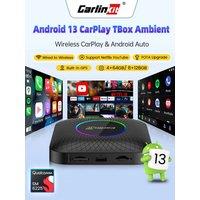 Carlinkit 128G Android 13 Ai Box Wireless Carplay Android Auto Adapter Qualcomm 6225 8-Core Auto Connect Support Youtube Netflix