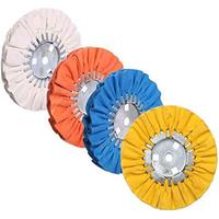 Airway Polishing Wheel Kit, Woodworking Machinery Cloth Wheels for Angle Grinder, 8Inch Diameter, 4PCS