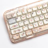 MAO Susi Cat Keycaps Pbt Material Dye-Sub Big Set 7u Alice Layout Space Bars Key Caps For Mechanical Keyboard Wooting Hi75 A61