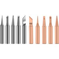 5Pcs 900M Soldering Iron Tips Solder Tip Welding Nozzle Replacement Inside Hot Bare Copper Electric