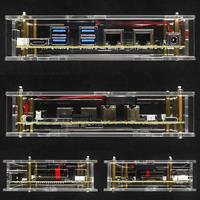 For Banana Pi BPI-F3 Acrylic Case Transparent Shell Protective Box Optional Cooling Fan Development