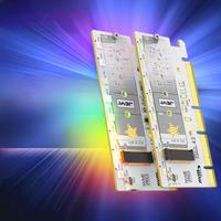 JEYI RGB M.2 NVMe SSD to PCIe 4.0 Adapter Card, 64Gbps PCIE X4 X8 X16 Expansion Card for Desktop PC, Supports 2280/60/40/32 SSDs