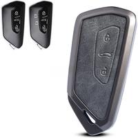 For Volkswagen VW Atlas ID3 ID4 Golf GTI MK8 Seat Leon MK4 Tarraco Cupra Formentor Born Zinc Leather Car Key Fob Cover Case