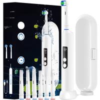 Smart Rotating Wireless Charging Electric Toothbrush, 4 Modes Rechargeable Rotation Toothbrush