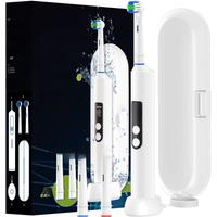 Smart Rotating Wireless Charging Electric Toothbrush, 4 Modes Rechargeable Rotary Toothbrush