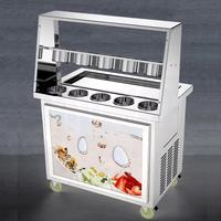 Commercial Yogurt Frying Machine Fried Ice Cream Roll Machine Single-Pot Stir-Fried Milk Rolling