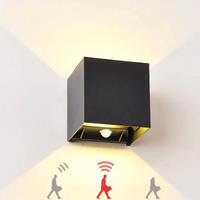 TRAZOS 12W PIR Sensor LED Wall Light Outdoor Waterproof IP65 Porch Garden Wall Lamp Indoor Bedroom