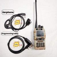 Portable DTMF Roger Two Way Radio 136-600Mhz Camo Voki Toki OS-8900UV with cable Earphone Walkie