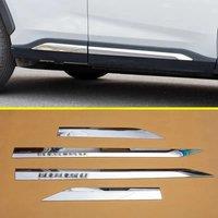 For 2019-2024 Toyota RAV4 Suzuki Across Chrome Door Body Side Skirts Molding Strips ABS Exterior Accessories