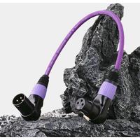 Balanced XLR Cable Right Angle Male to Right Angle Female Pro 3Pin 90 Degree Microphone Connector for Audio Interface or Mixer
