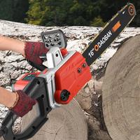 220V handheld AC household Brushless Electric Chain Saw 16 Inch Handheld Logging Saw Garden