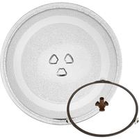 Universal Microwave Glass Plate Durable Microwave Glass Turntable Plate, Round Microwave Plate Cover Replacement 24.5cm