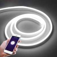 EU plug Tuya Smart Life LED Neon Light Strip WIFI Control DC12V/24V 120LED/M Flexible Rope Tube Lamp Work with Alexa Google Home