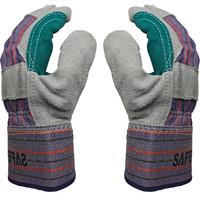 SAFETREE 4244X Cowhide Leather Welding Gloves Heat Resistant Welder Hand Glove Palm Reinforced Heavy