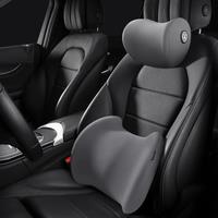 Car Pillow Memory Foam Neck Pillow Cervical Lumbar Support Car Headrest Back Pad Back Pillow Office Car Interior Accessories