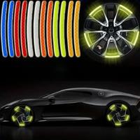 20pcsReflective Car Wheel Sticker Safety Warning Reflector Tape Decal Motorcycle Bicycle Accessories Exterior Reflector Sticker