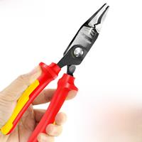 LAOA 8inch Insulated Pliers Electrician Needle Nose Pliers High Voltage Resistance 1000V Wire Cutter Cable Cutting Strippers