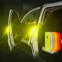 4PCS car door reflective stickers, safety opening warning, reflective tape, car and bicycle accessories, inner and outer mirrors