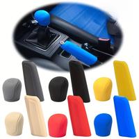 2Pcs Silicone Gear Shift Knob Cover Handbrake Non Slip Grip Handle Case Automobiles Gear Shift Collars Car Interior Accessories
