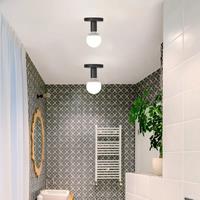 E27 Bulb Black Ceiling Light Creative Minimalist Balcony Foyer Hallway Light Retro Industrial Staircase Wardrobe Bedroom Light